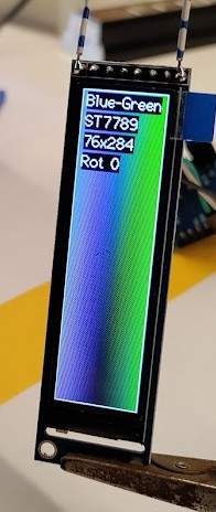 A platformio example project running on a ESP8266 demonstrating the TFT_eSPI library working with an ST7789 76x284 TFT display module.